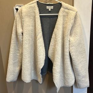 Lucky brand open sherpa cardigan
